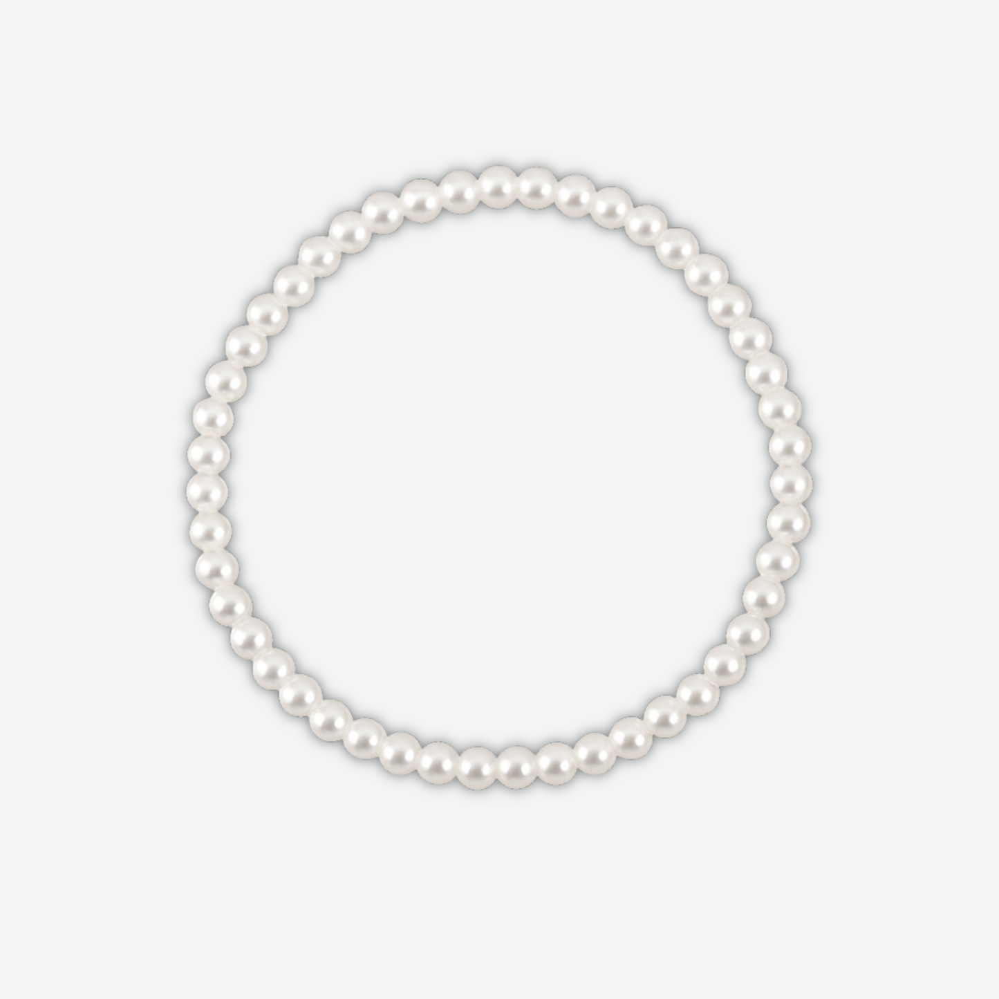 MIRA - PEARL BRACELET 4MM / WHITE