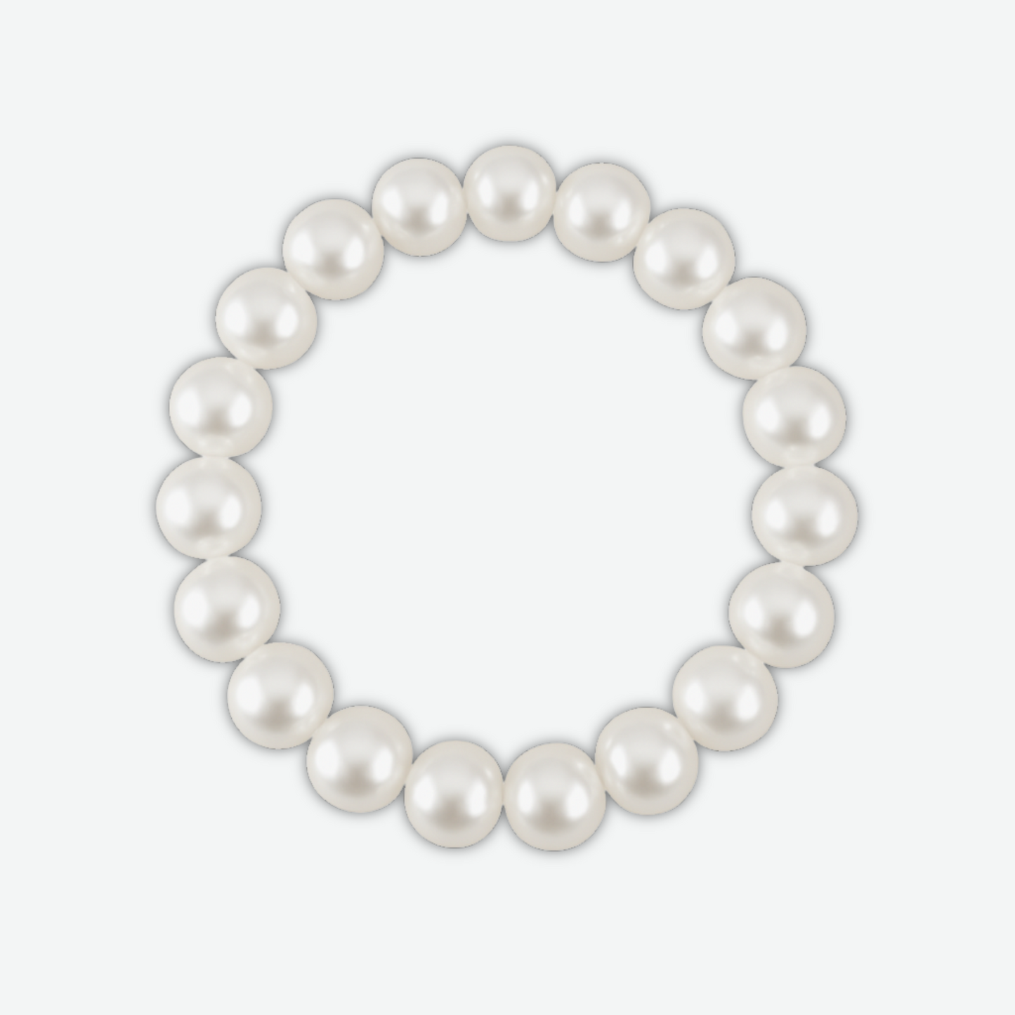 MIRA - PEARL BRACELET 8MM / WHITE