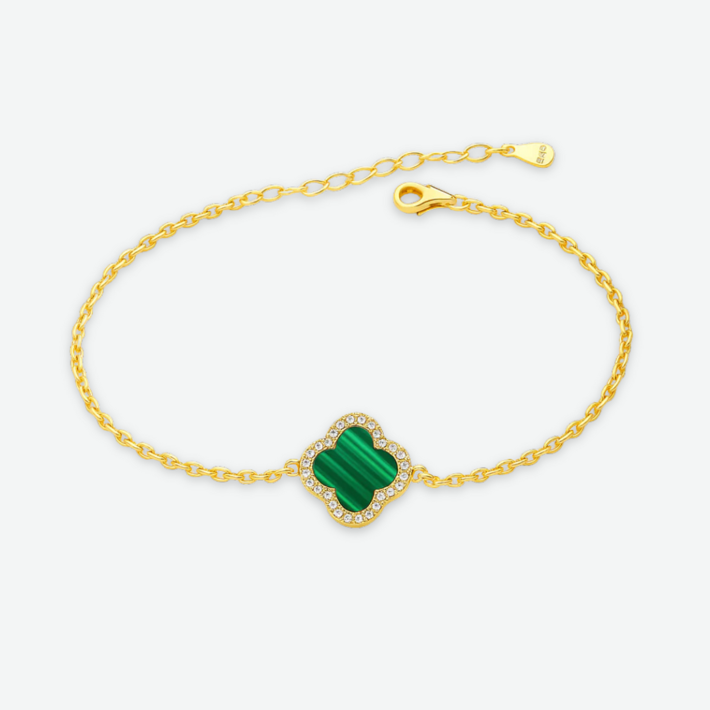 SINGLE TRINITY - DIAMOND GREEN BRACELET