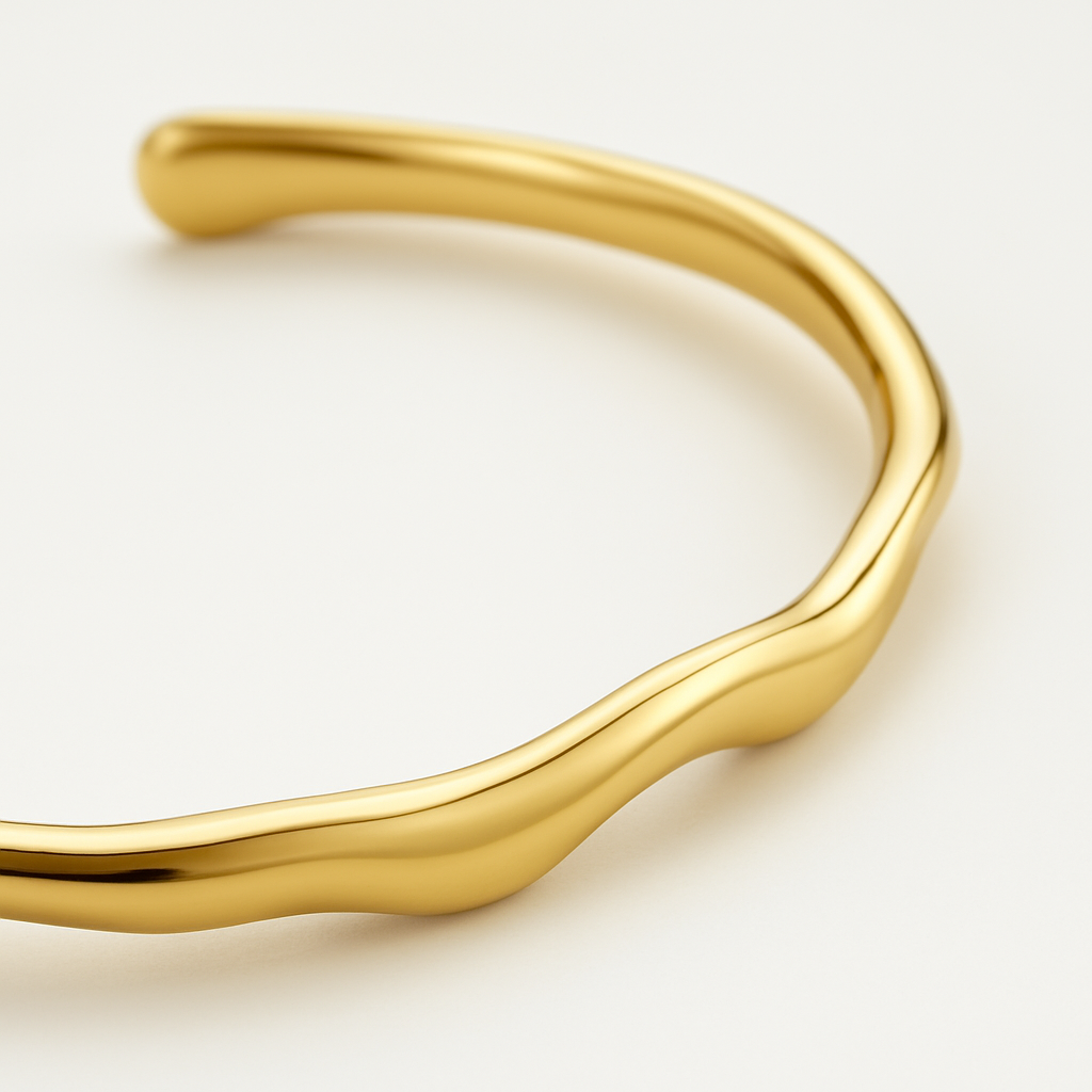 GOLD BAMBOO BANGLE