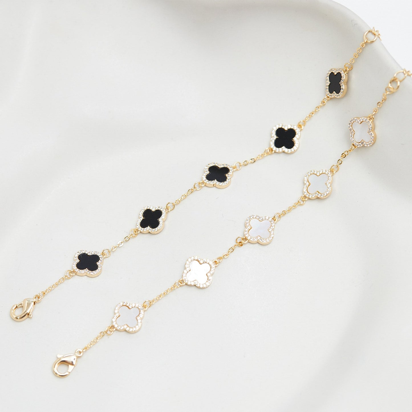 TRINITY - DIAMOND BLACK BRACELET