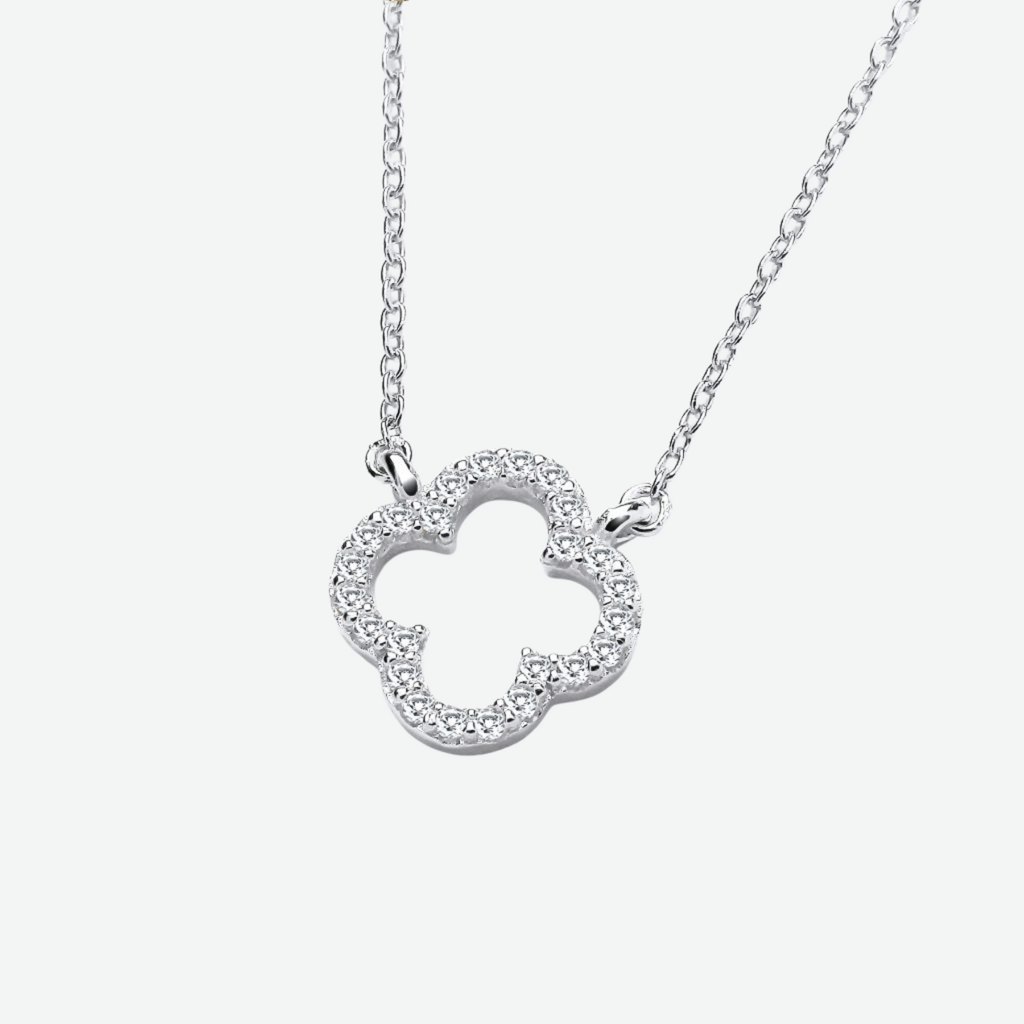 TRINITY - OPEN NECKLACE / WHITE GOLD DIAMOND