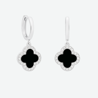TRINITY - WHITE GOLD / DIAMOND BLACK EARRINGS