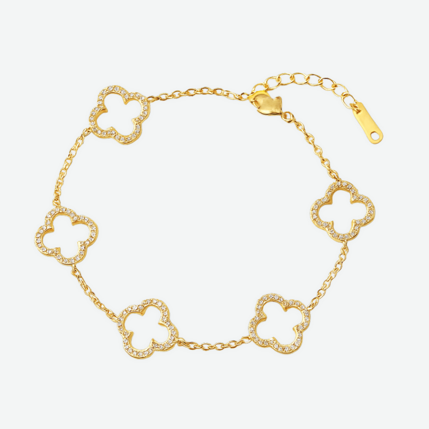TRINITY - OPEN BRACELET / GOLD DIAMOND