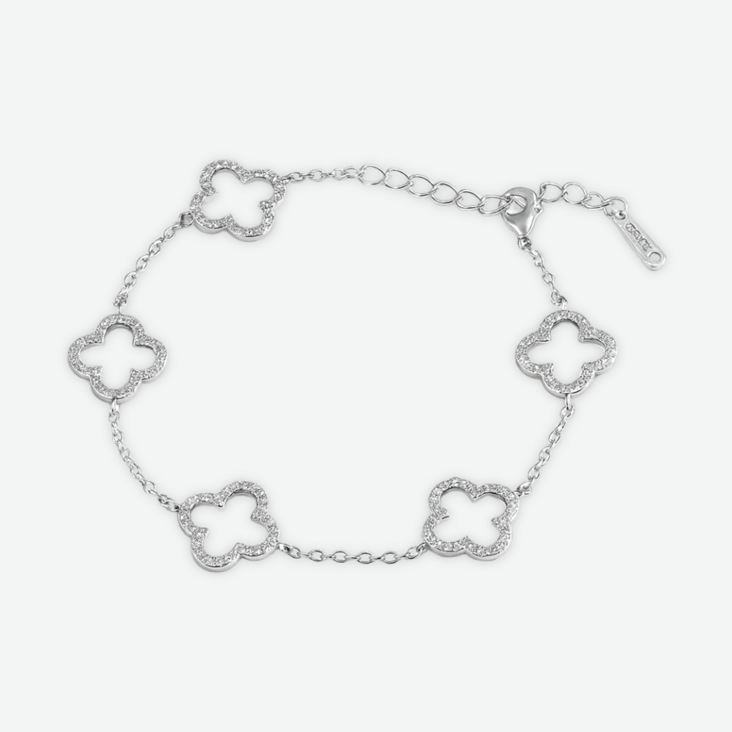 TRINITY - OPEN BRACELET / SILVER DIAMOND