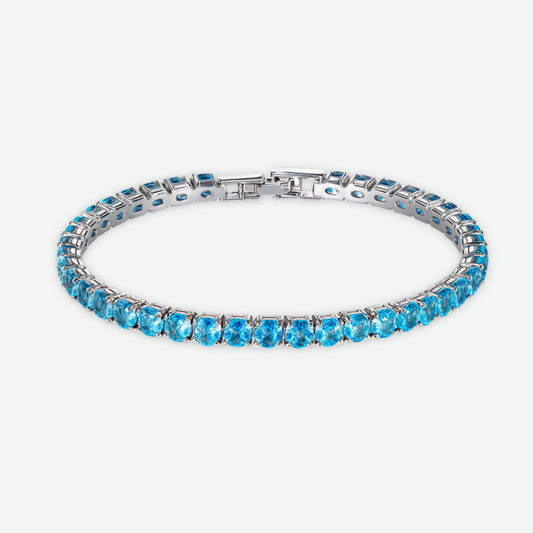 HALO V2 - TENNIS BRACELET / BLUE SILVER