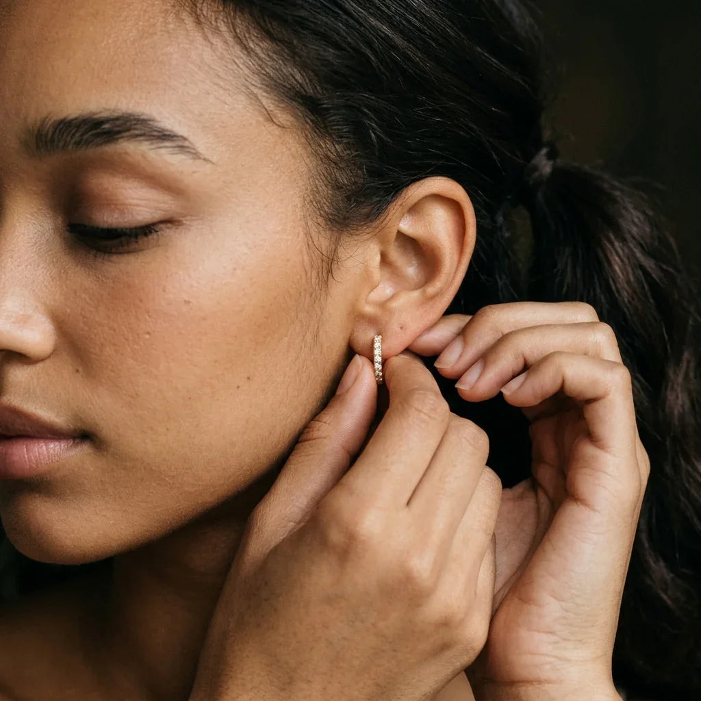Alexandria Huggie Earrings