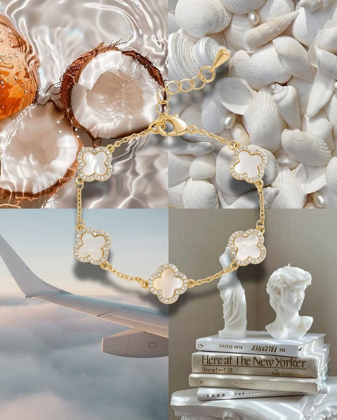 TRINITY - DIAMOND MOTHER OF PEARL BRACELET