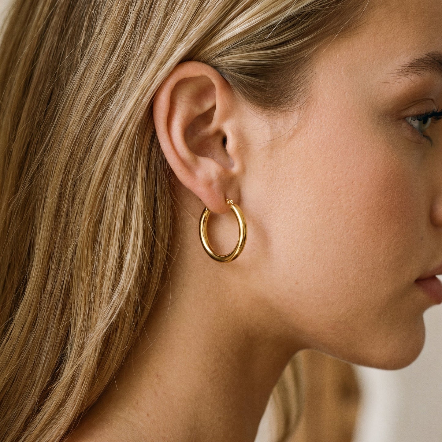 Wide Hoop Earrings