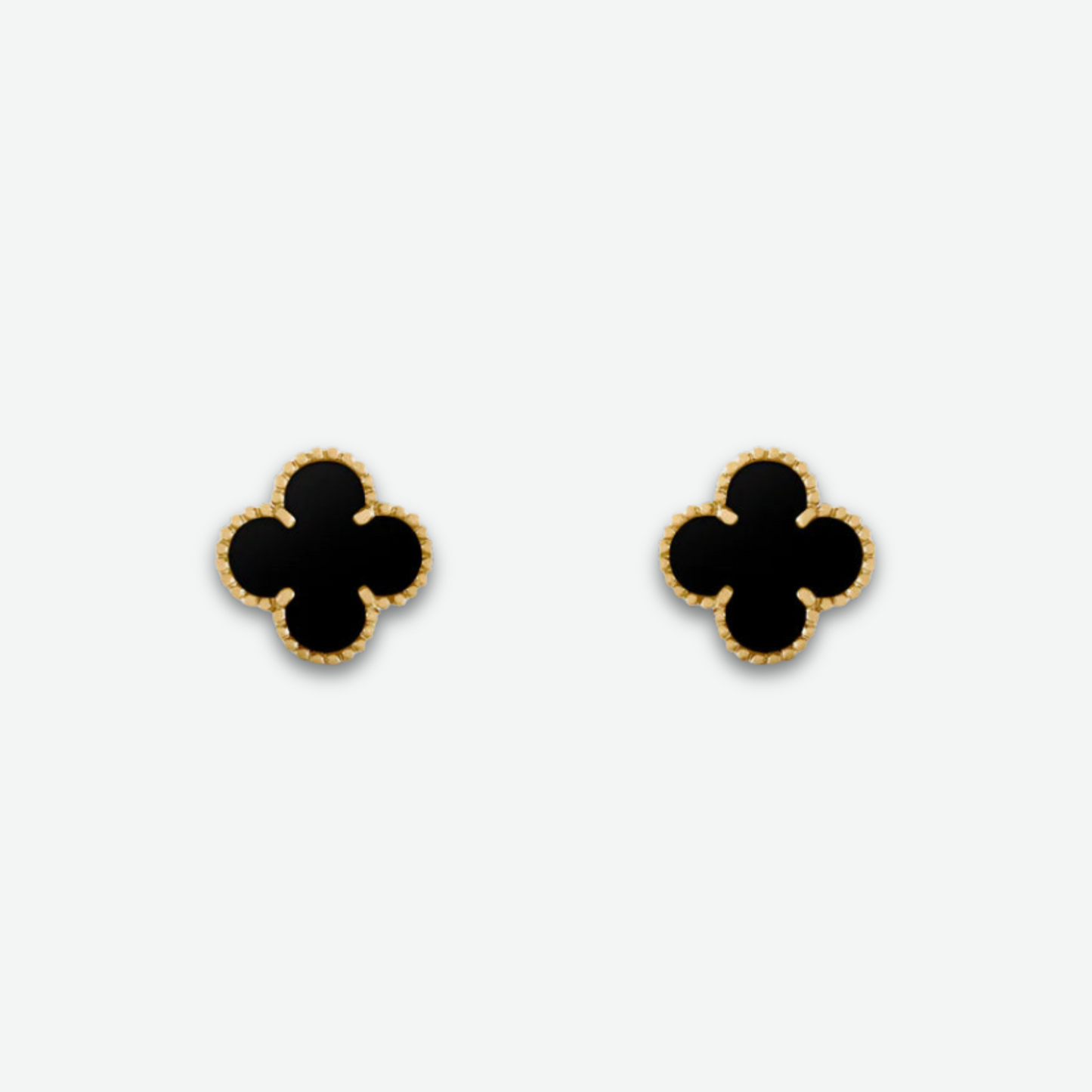 AMOUR STUD EARRINGS GOLD / BLACK