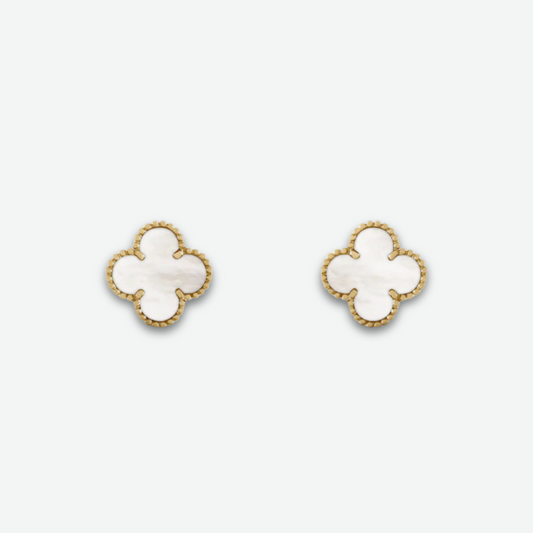 AMOUR STUD EARRINGS GOLD / MOTHER OF PEARL