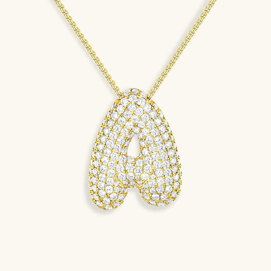 Hailey Bubble Initial Necklace (Bundle)