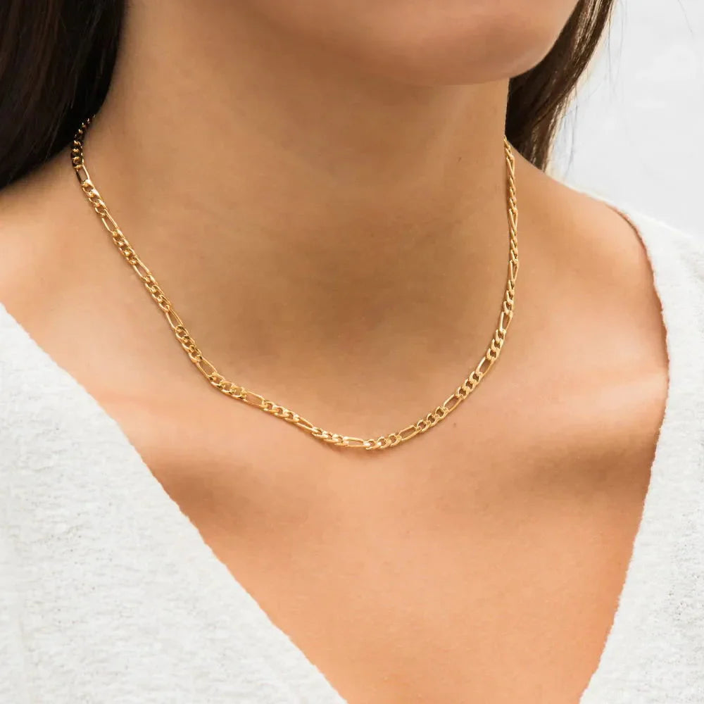 GOLD FIGARO NECKLACE