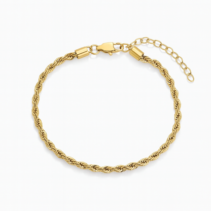 GOLD ROPE BRACELET