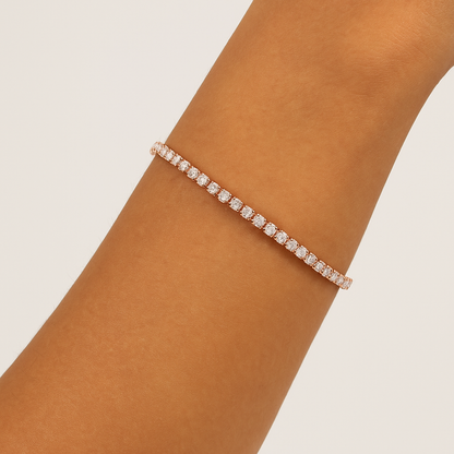 HALO - TENNIS BRACELET / ROSE GOLD