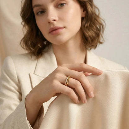 Adeline Diamond Gold Ring