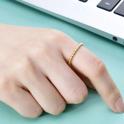 GOLDEN BEAD RING