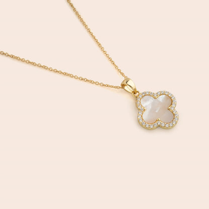 TRINITY - GOLD / DIAMOND WHITE NECKLACE