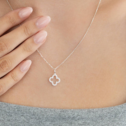 TRINITY - OPEN NECKLACE / WHITE GOLD DIAMOND