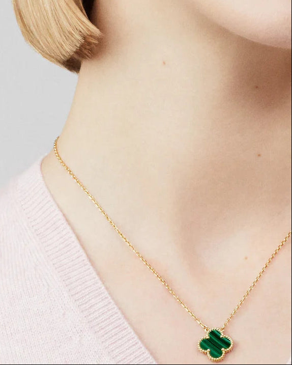 AMOUR GOLD / GREEN NECKLACE