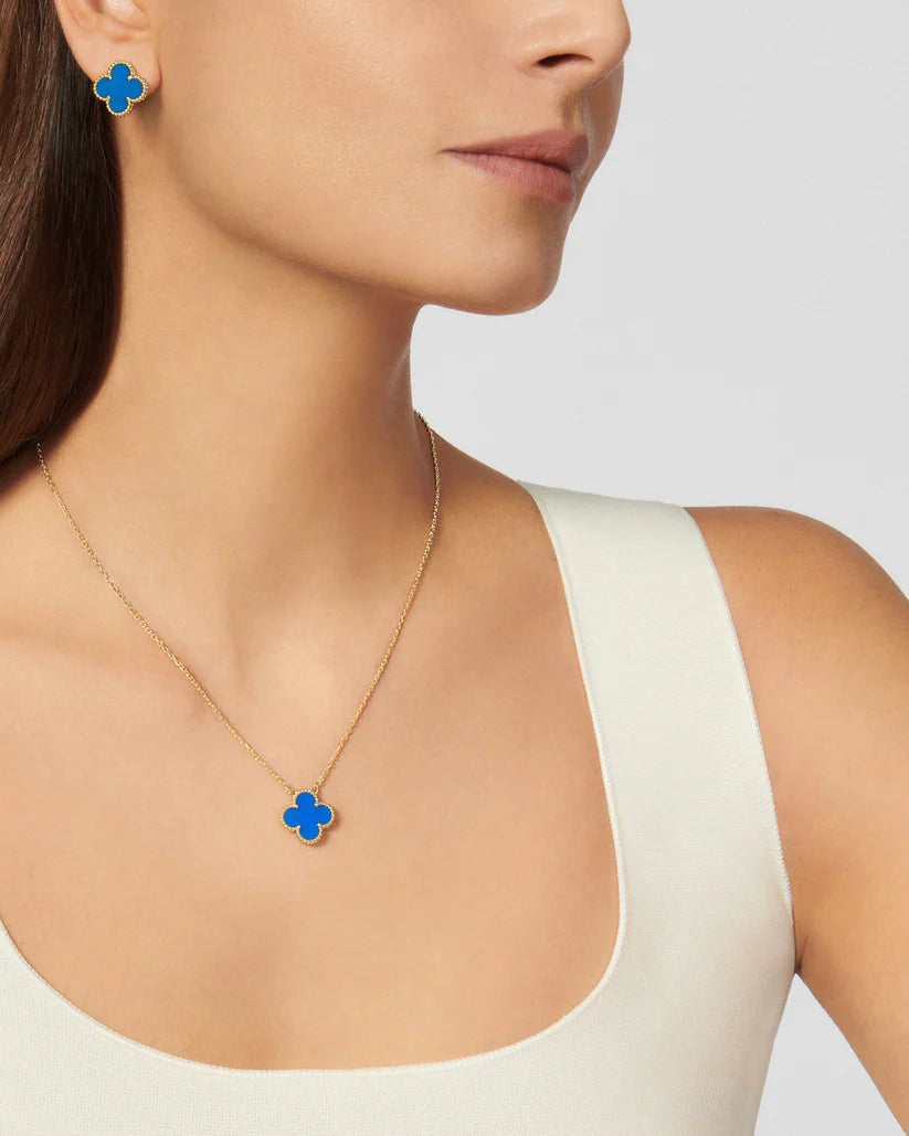 AMOUR GOLD / BLUE NECKLACE