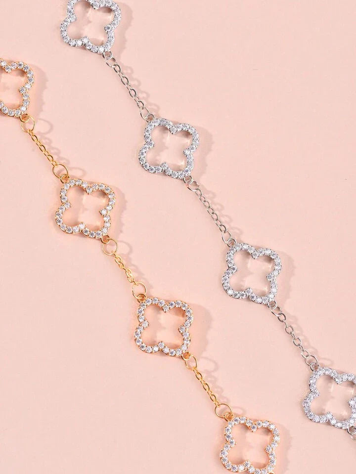 TRINITY - OPEN BRACELET / SILVER DIAMOND