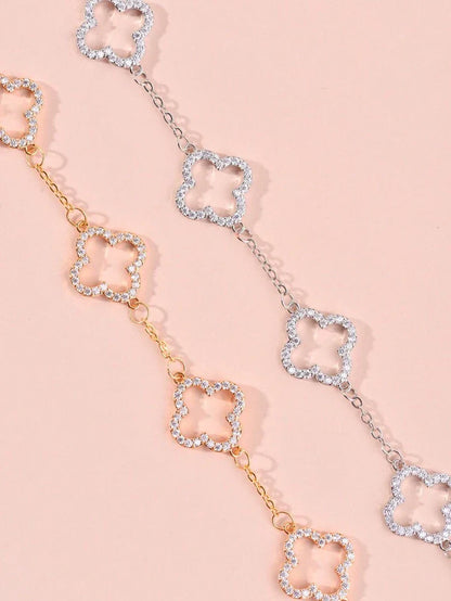 TRINITY - OPEN BRACELET / SILVER DIAMOND