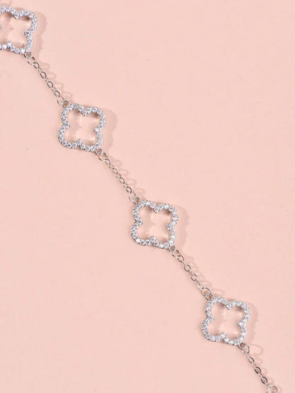 TRINITY - OPEN BRACELET / SILVER DIAMOND