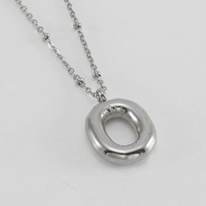 Bubble Letter Initial Necklace (Bundle)
