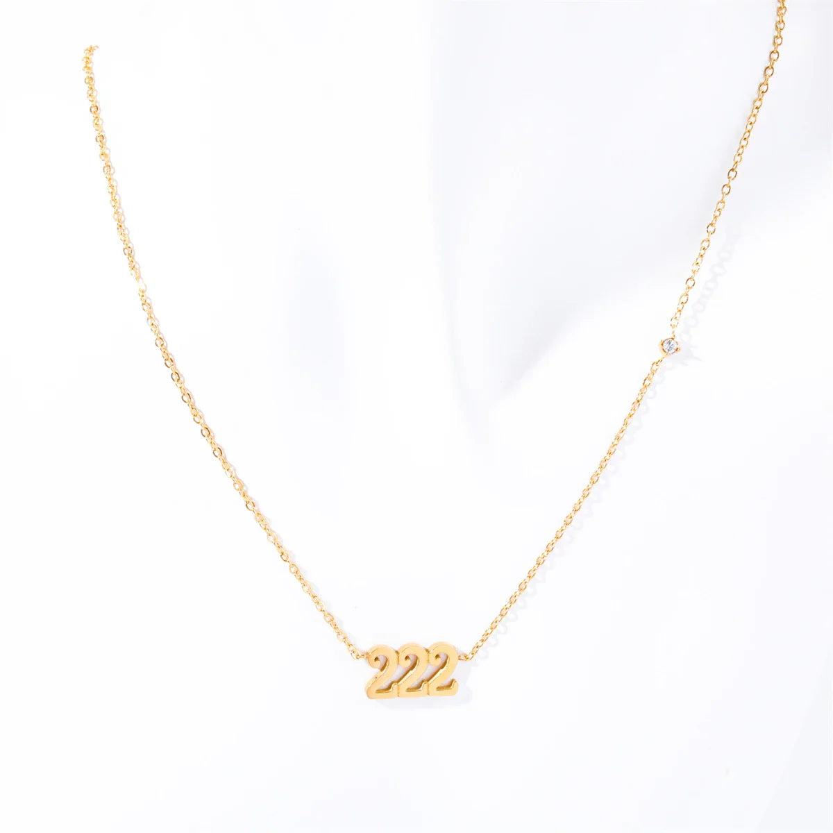 18K GOLD ANGEL NUMBER NECKLACE 111-999