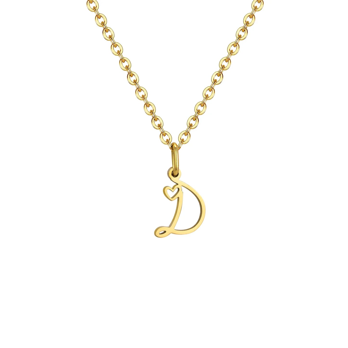 HEART INITIAL A-Z NECKLACE