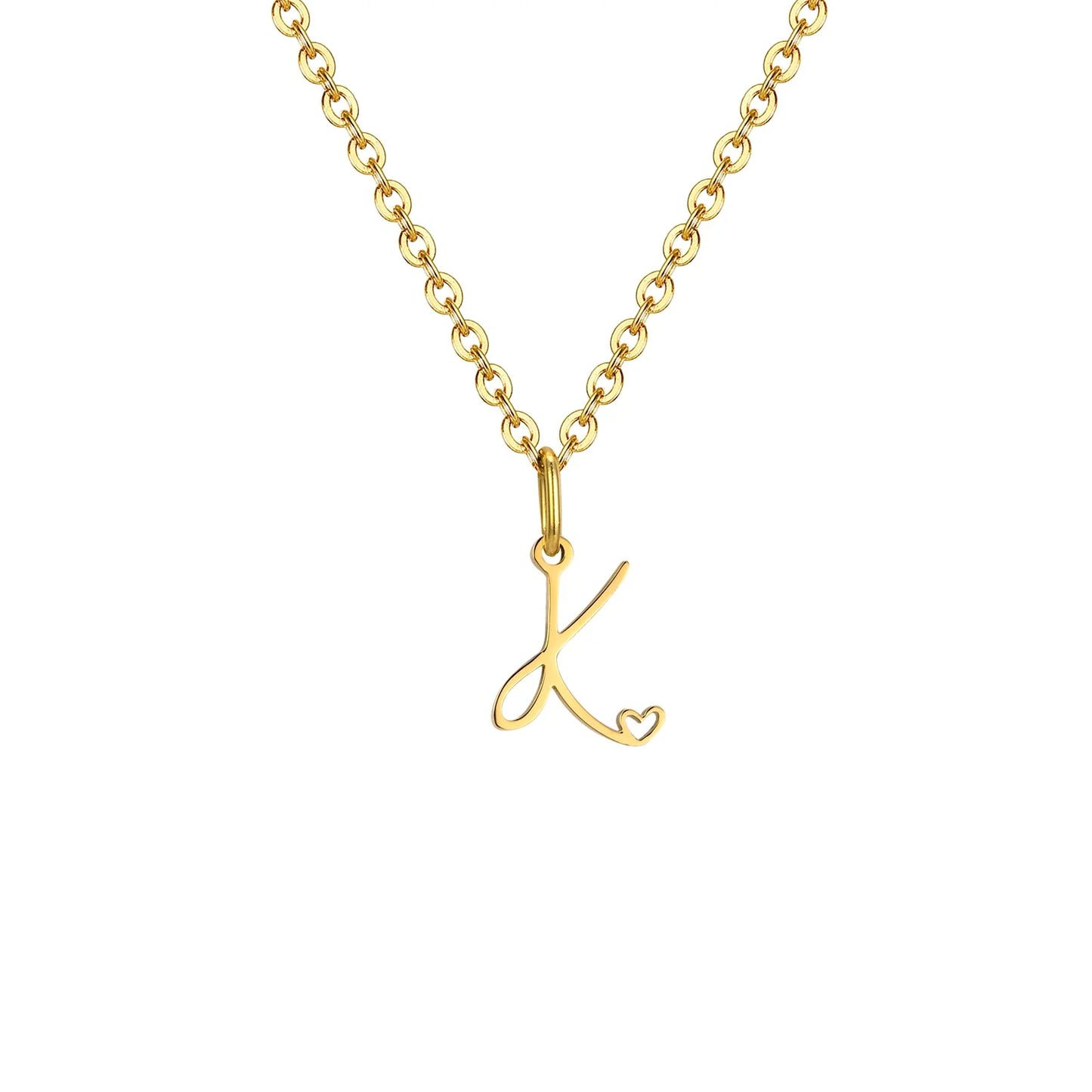 HEART INITIAL A-Z NECKLACE