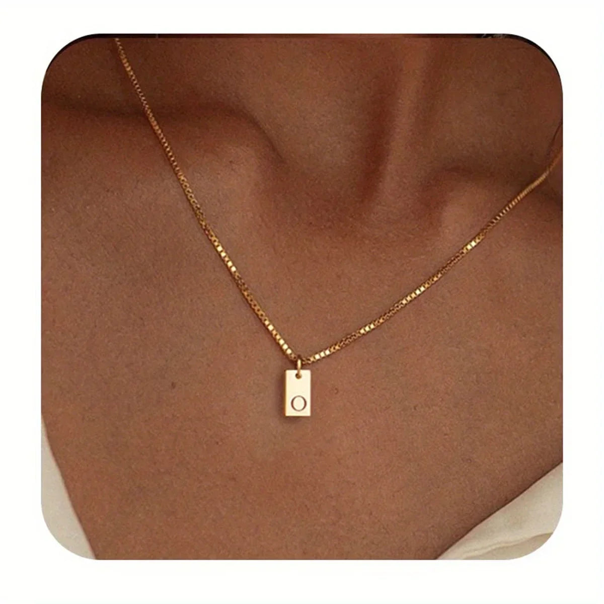 GOLD LETTER ENVELOPE A-Z NECKLACE