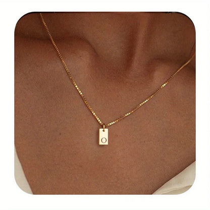 GOLD LETTER ENVELOPE A-Z NECKLACE