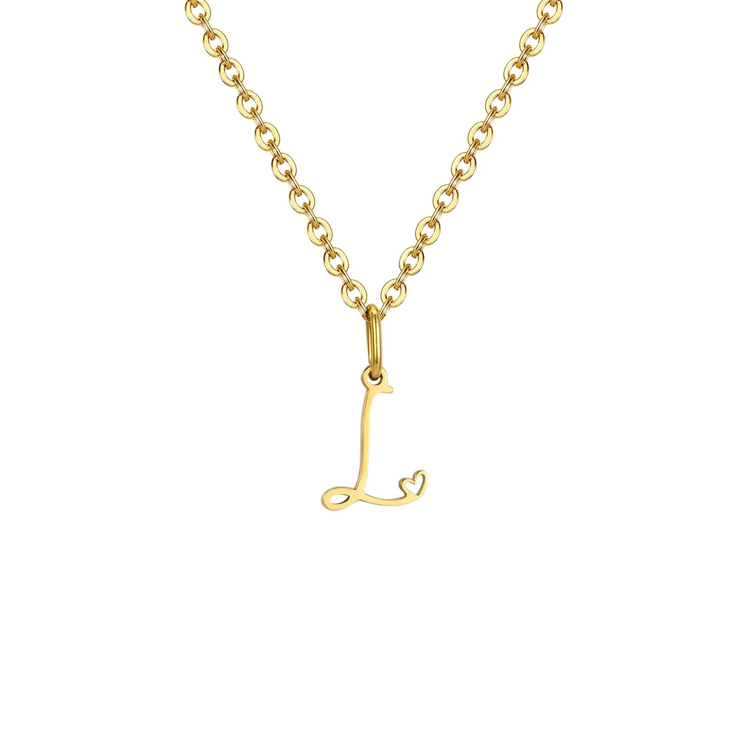 HEART INITIAL A-Z NECKLACE