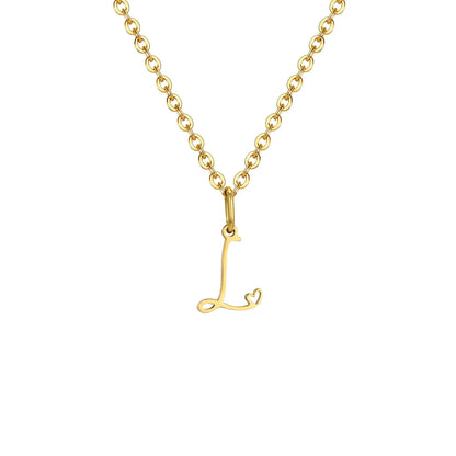 HEART INITIAL A-Z NECKLACE