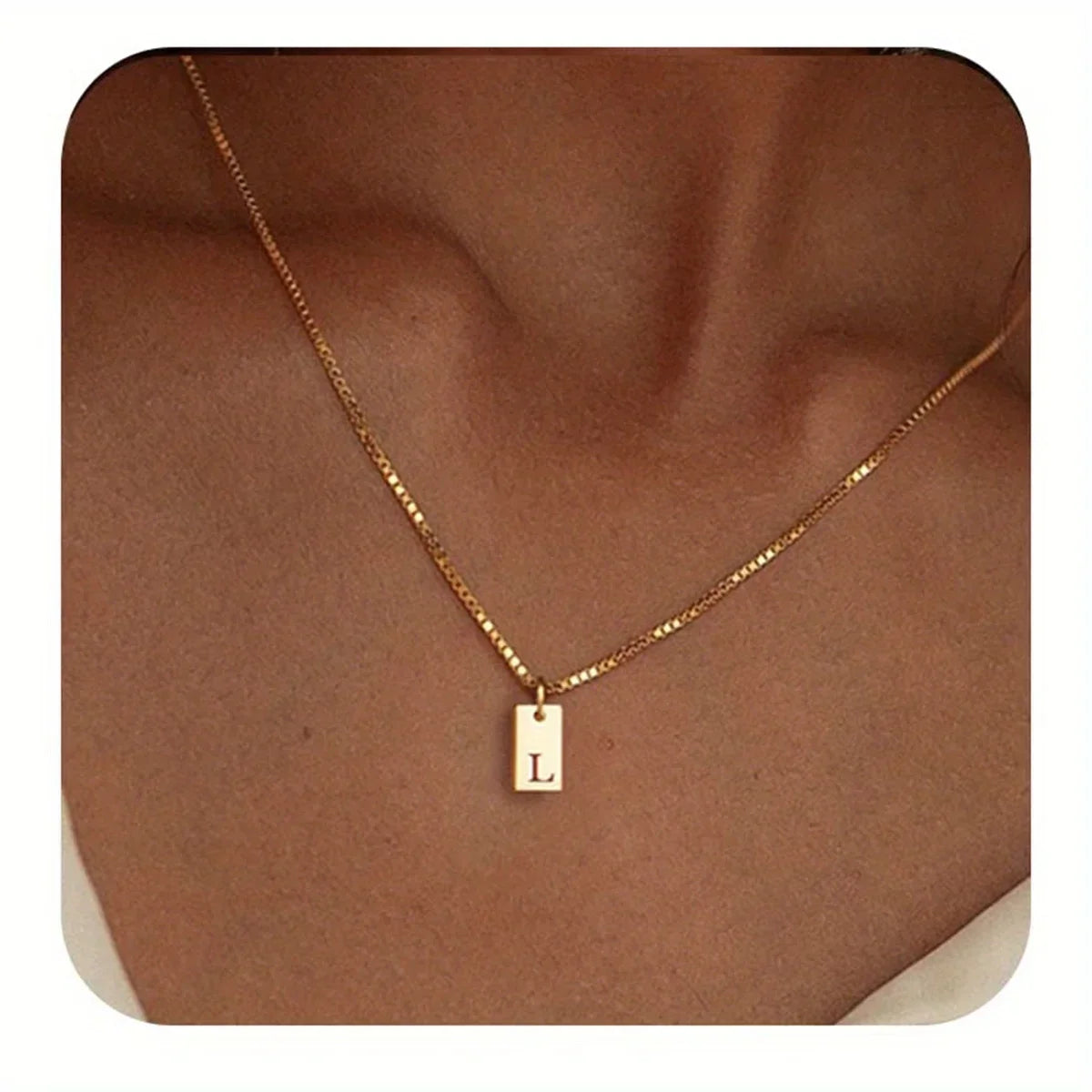 GOLD LETTER ENVELOPE A-Z NECKLACE