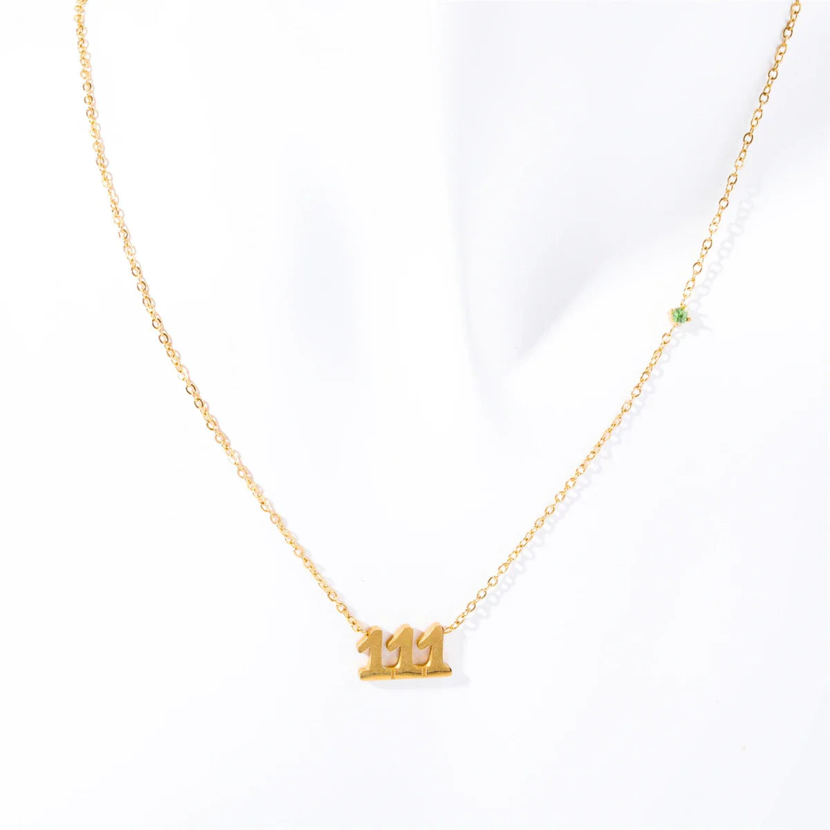 18K GOLD ANGEL NUMBER NECKLACE 111-999