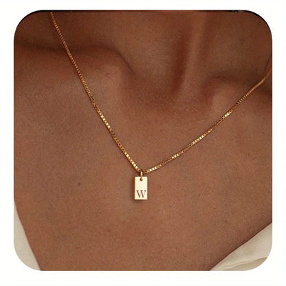 GOLD LETTER ENVELOPE A-Z NECKLACE