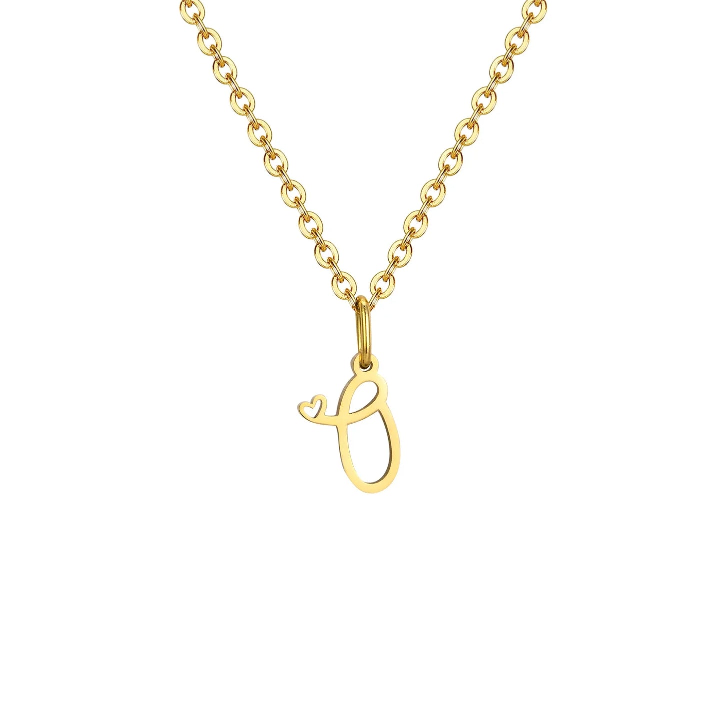 HEART INITIAL A-Z NECKLACE