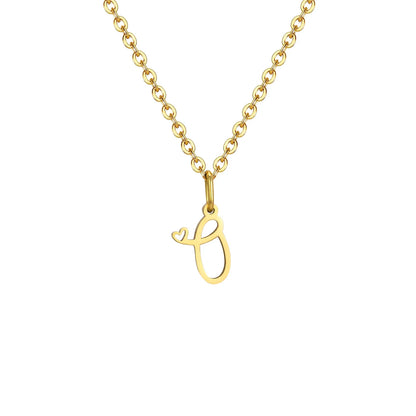 HEART INITIAL A-Z NECKLACE