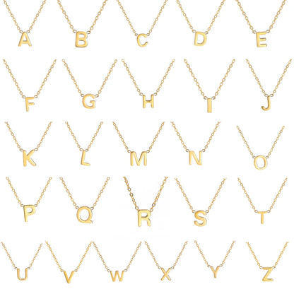 GOLD LETTER A-Z NECKLACE