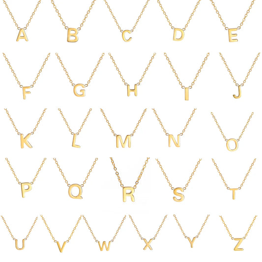 GOLD LETTER A-Z NECKLACE