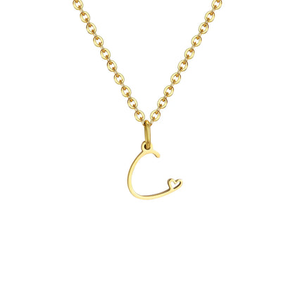 HEART INITIAL A-Z NECKLACE