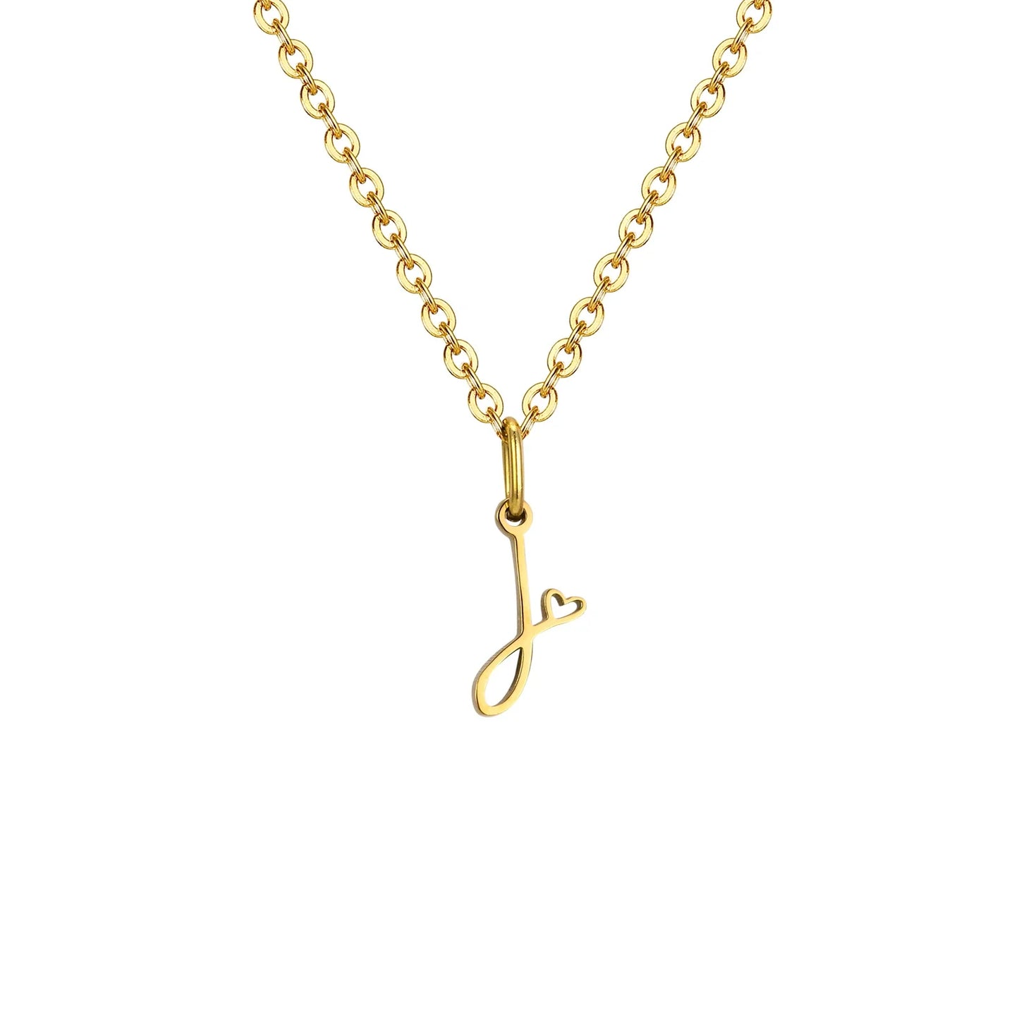 HEART INITIAL A-Z NECKLACE