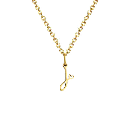 HEART INITIAL A-Z NECKLACE