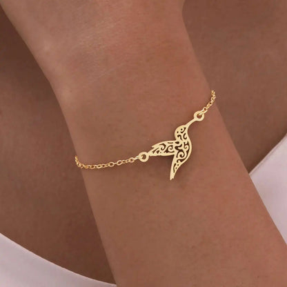 GOLD HUMMINGBIRD BRACELET