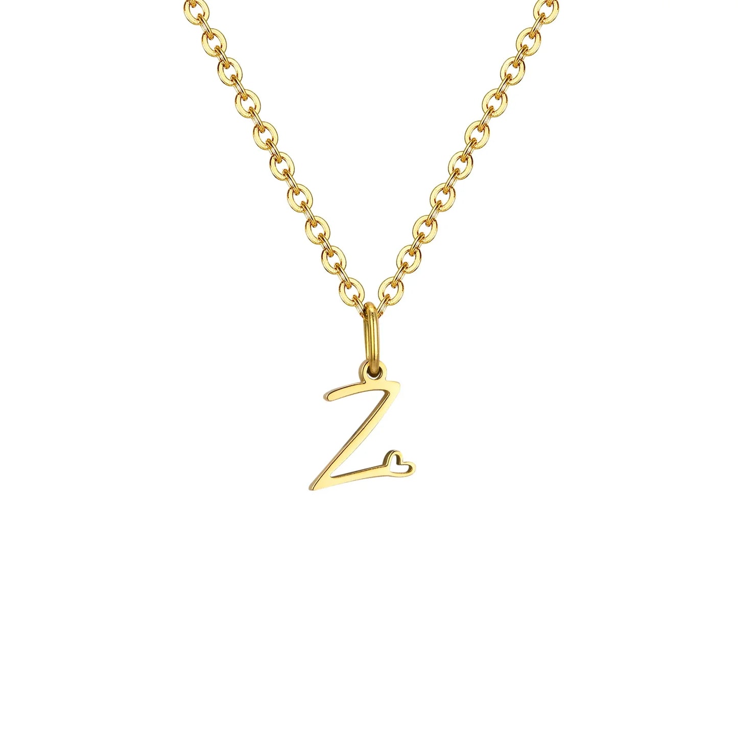 HEART INITIAL A-Z NECKLACE