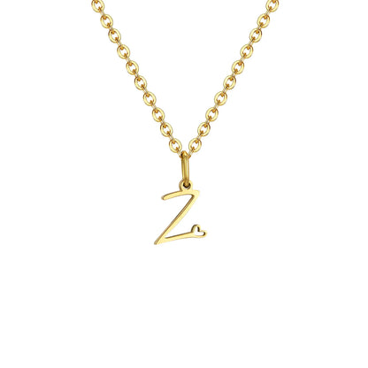 HEART INITIAL A-Z NECKLACE