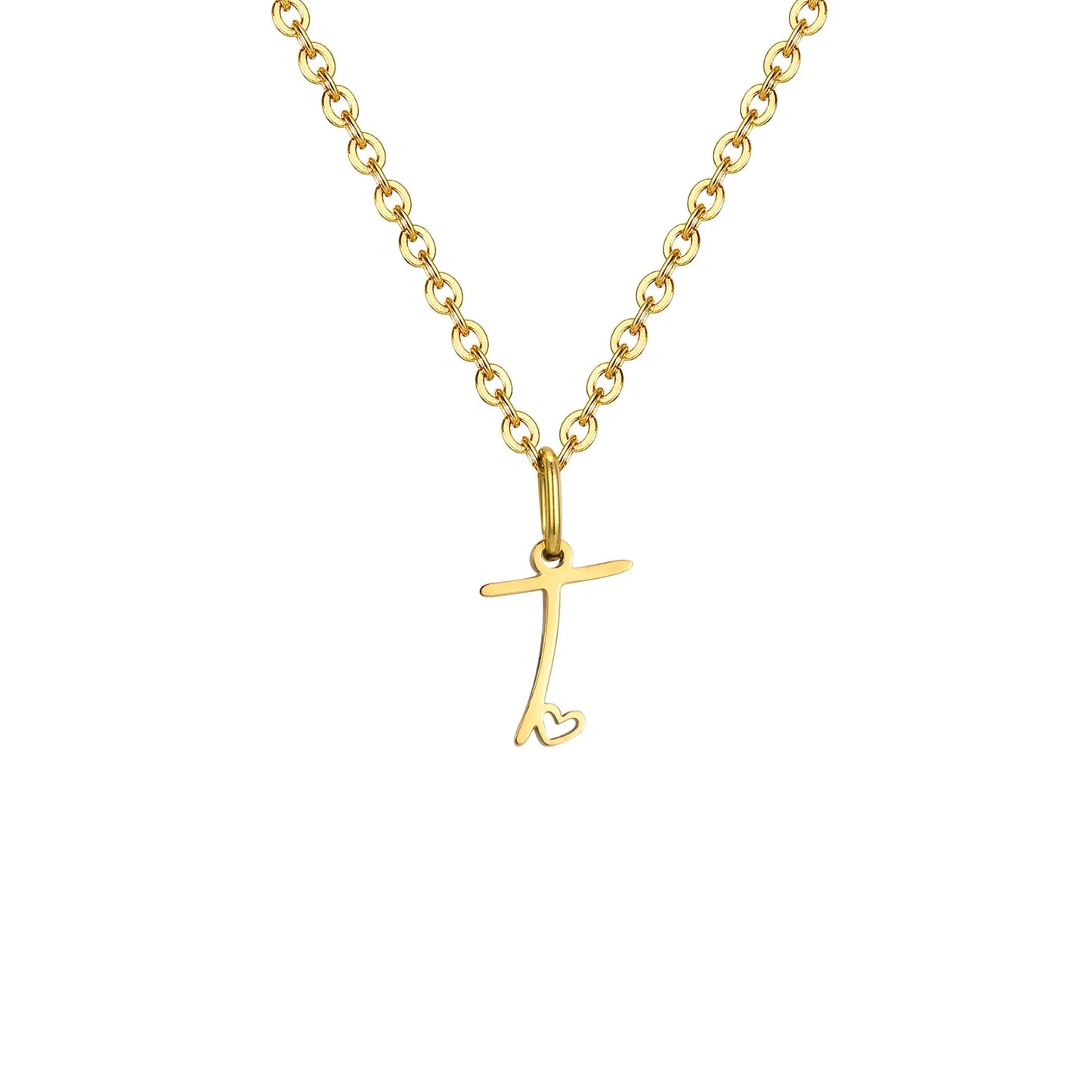 HEART INITIAL A-Z NECKLACE